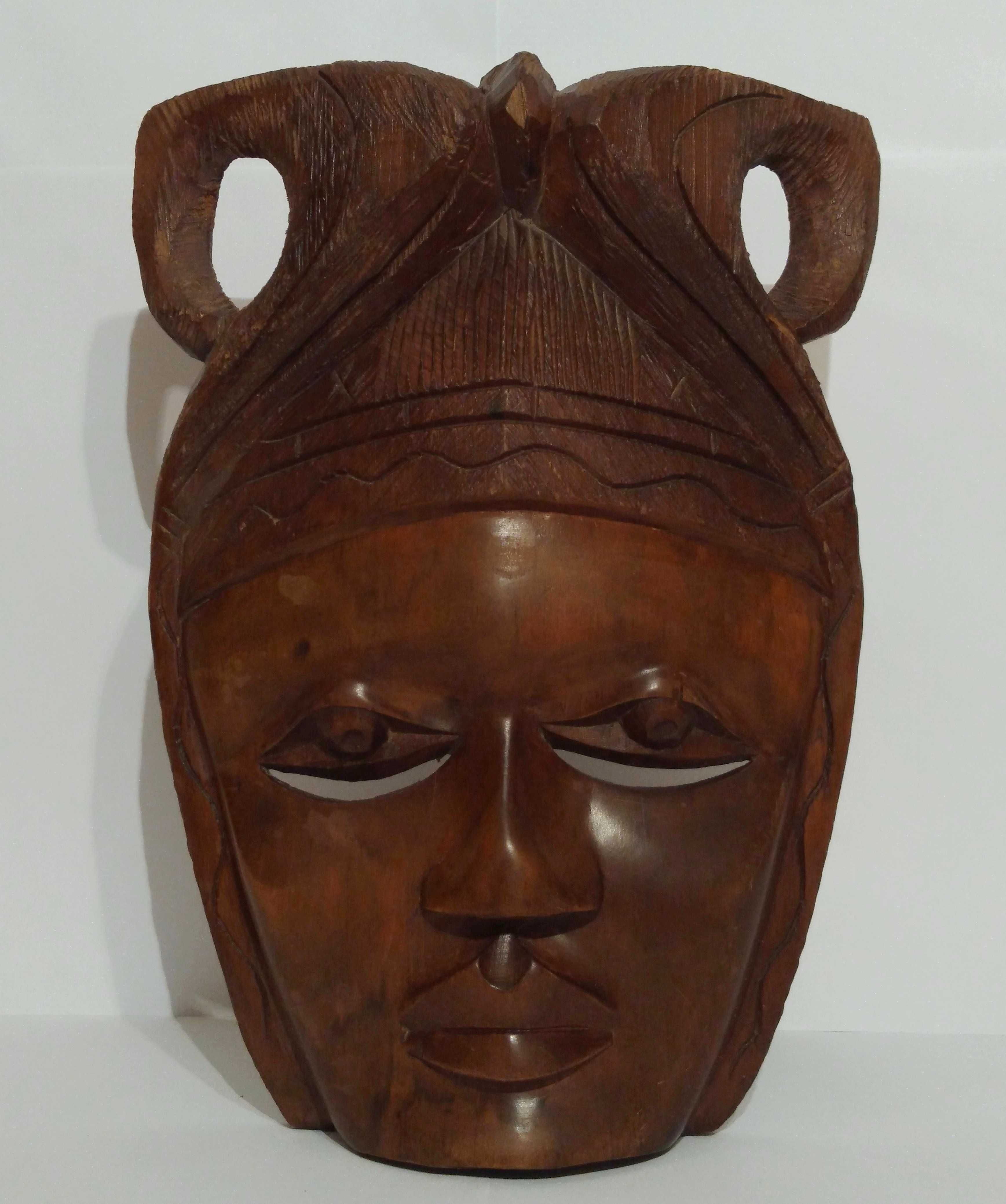 Masca tribala africana | veche sculptura in lemn exotic