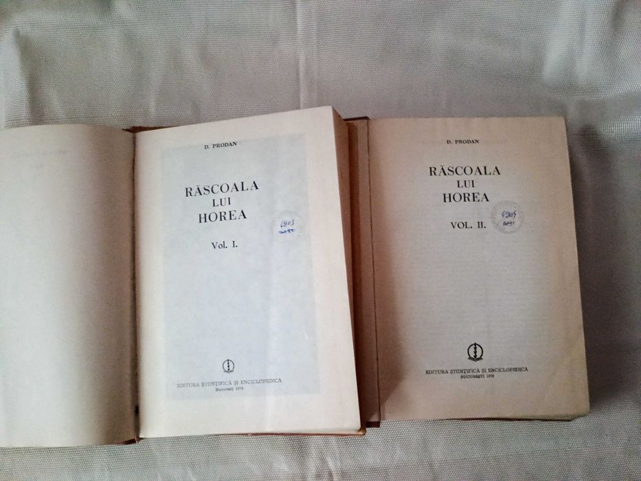 Rascoala lui Horea (vol 1 si 2 )-D.Prodan