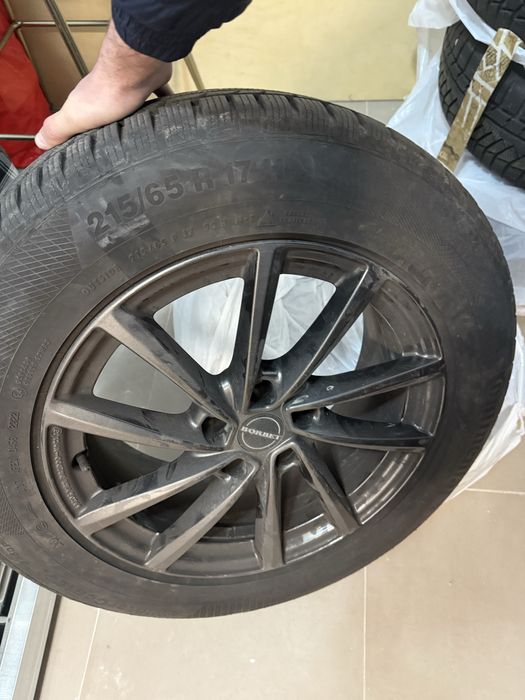 Set 4 Jante Borbet + Anvelope iarnă  Continental 215/65 R17 – Ca noi!
