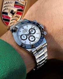 Часовници Rolex Daytona сребристо-бял