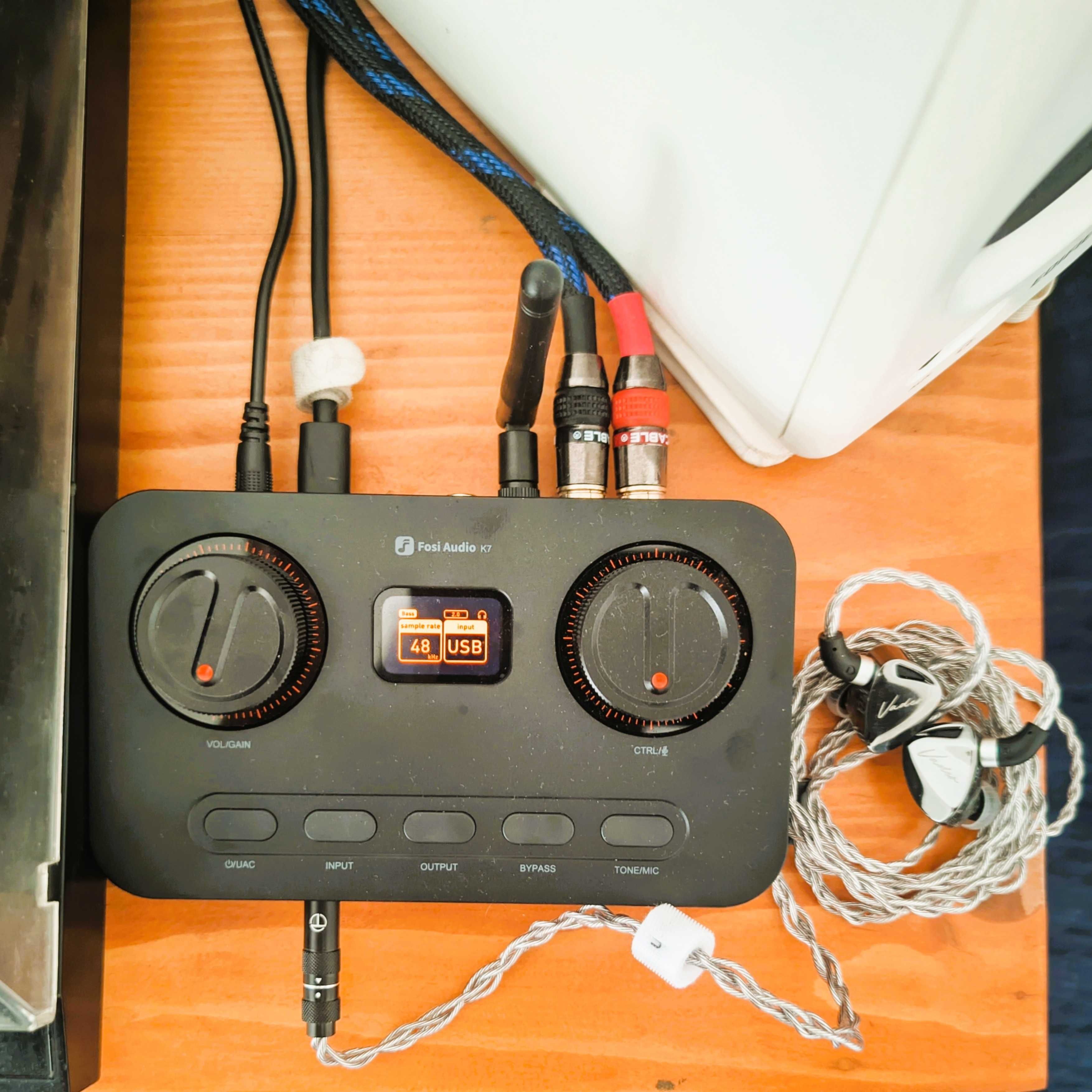 Fosi Audio K7 Desktop DAC Headphone Amplifier Nou, Cutie, Garantie