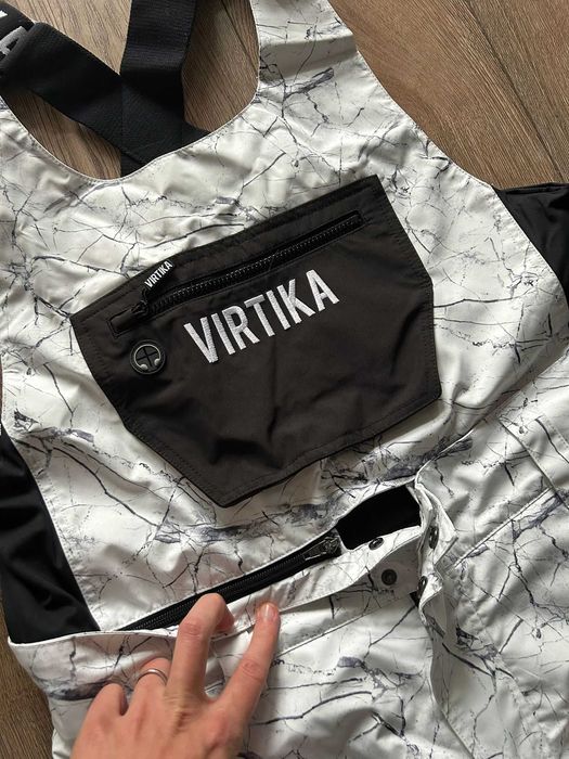 Pantaloni Snowboard/Ski BIB Virtika Signature - L (Mens) - Marble