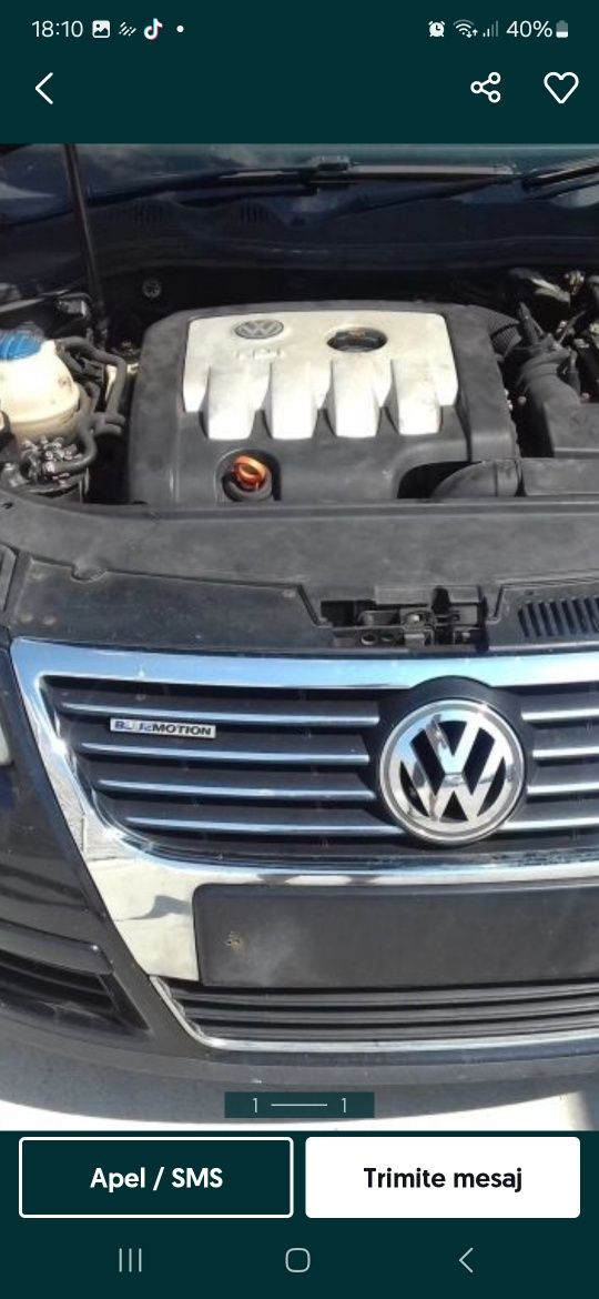 Motor 2.0 bkp 140 cp passat b6 bkd skoda 2 golf 5