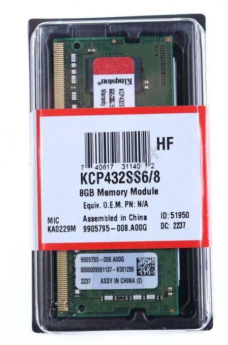 Vand Kingston KCP426SS8/8 8GB DDR4 SO‑DIMM Nou