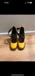 Pantofi piele cu toc gros