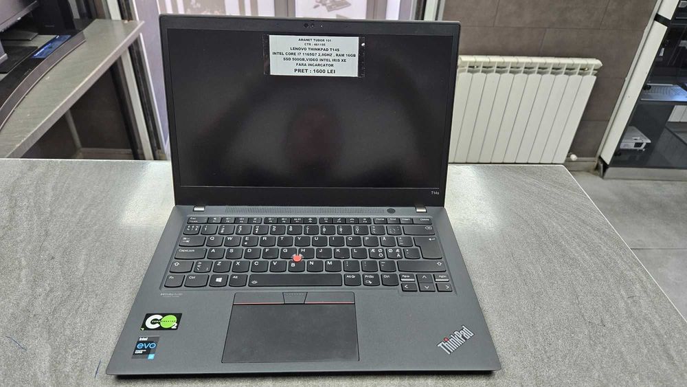 Lenovo T14s i7 Gen 11 Ram 16Gb Ssd 500Gb Video Iris Xe