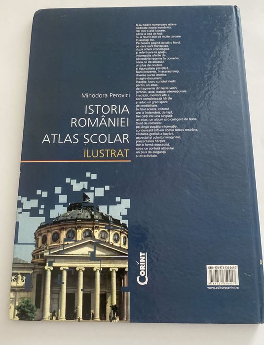 Istoria României. Atlas școlar ilustrat-Minodora Perovici