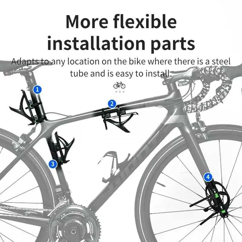 Adaptor suport bidon apa bicicleta sticla ghidon sa cadru