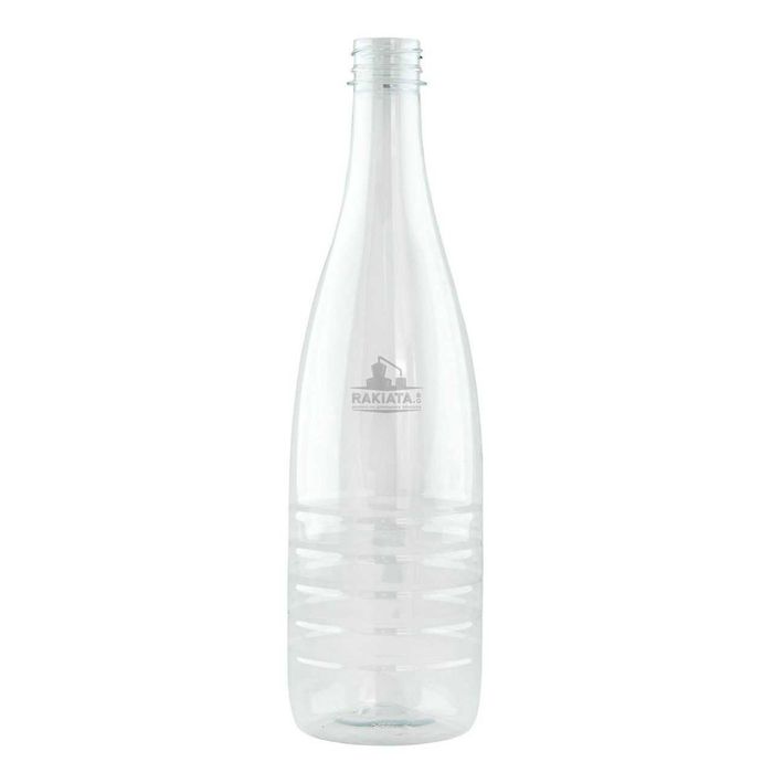 Бутилка пластмасова 1 л с капачка – за вино, ракия и сок