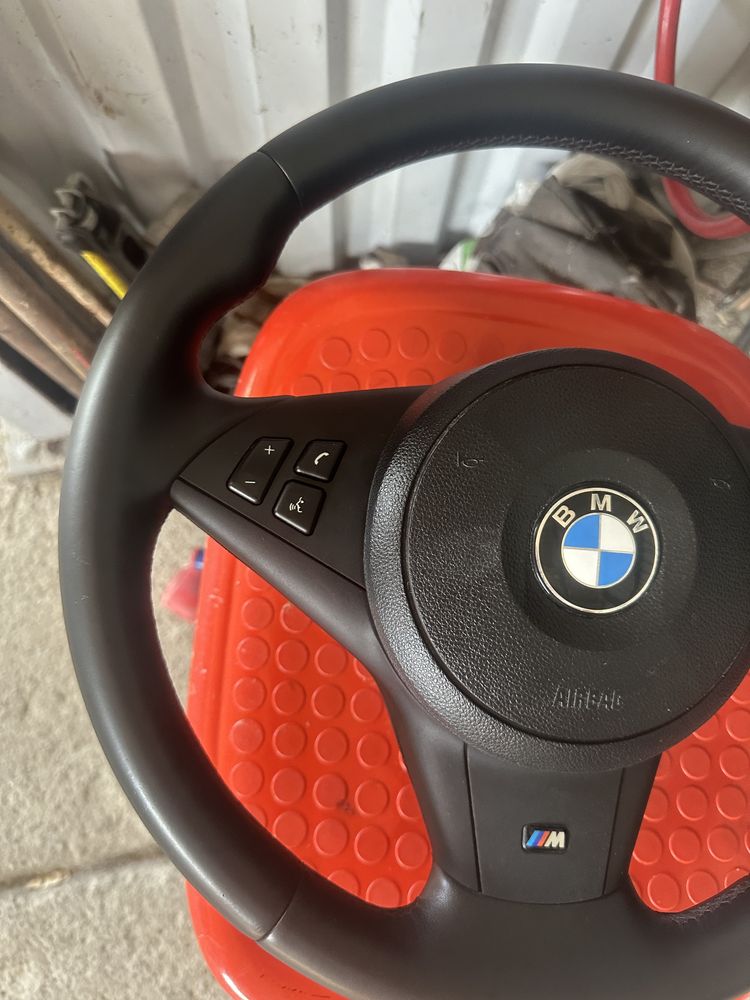 Volan BMW E60 E61 E63 M pachet piele Nappa complet cu Start stop >2006