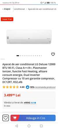 Aparat de aer conditionat Lg deluxe