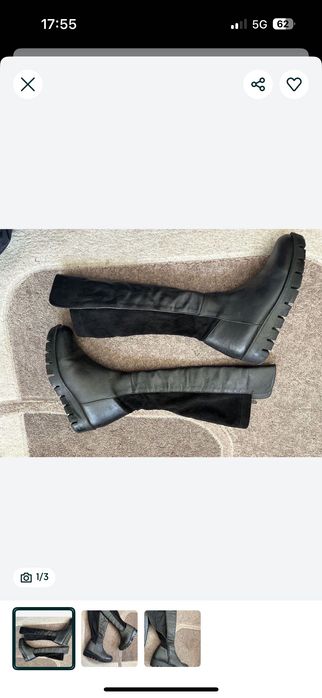 Зимни ботуши естествена кожа и велур