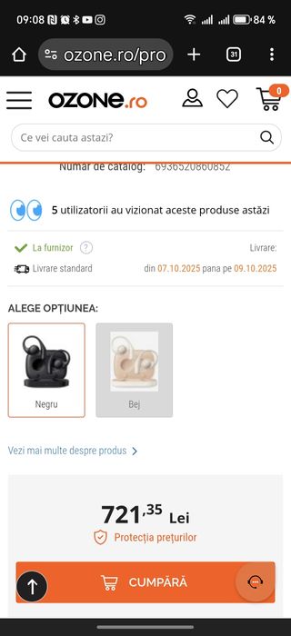 Căști honor earbuds open
