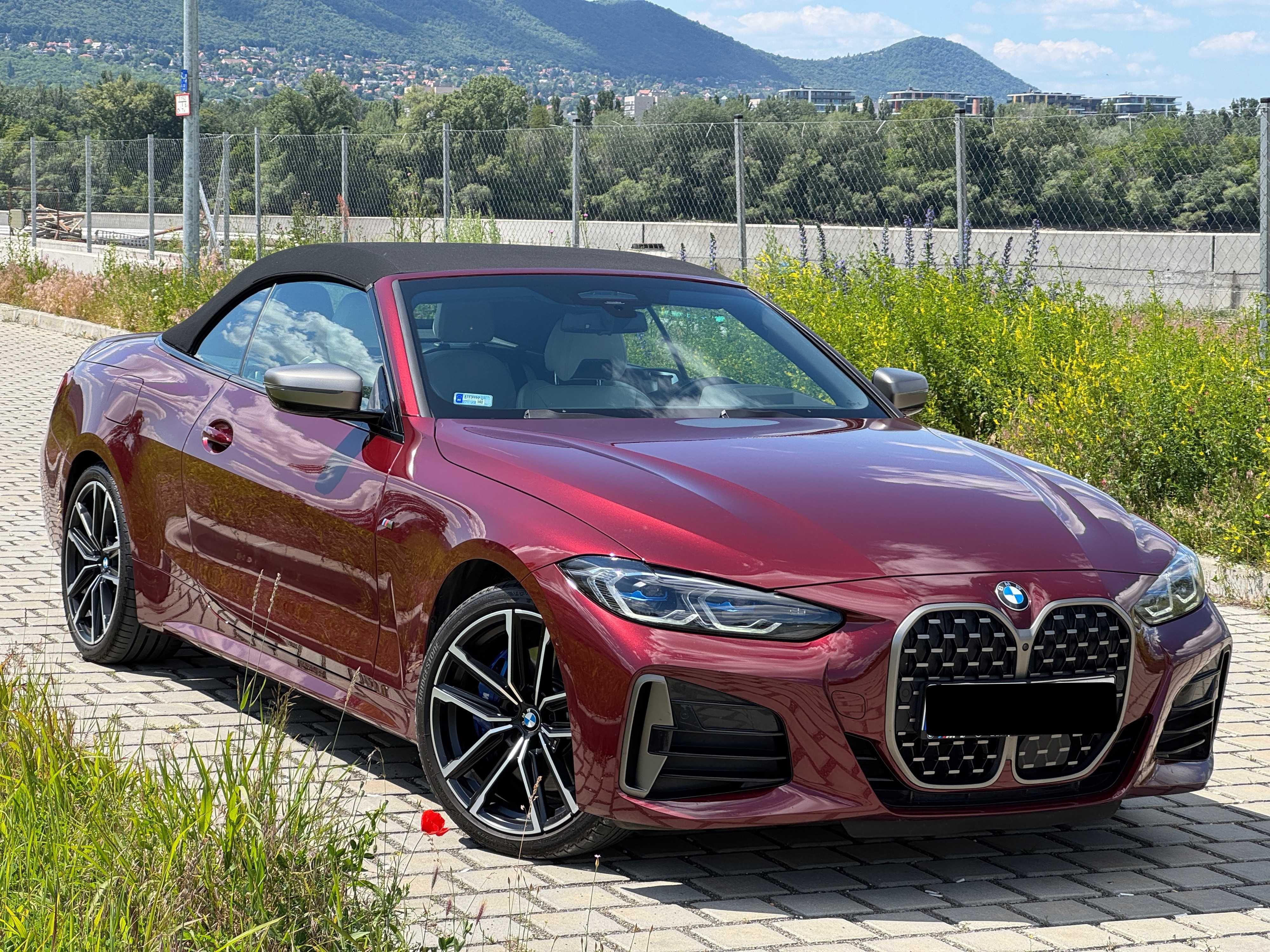 BMW M440i xDrive Cabrio (2022 г.) – Aventurin Red III с кожен салон