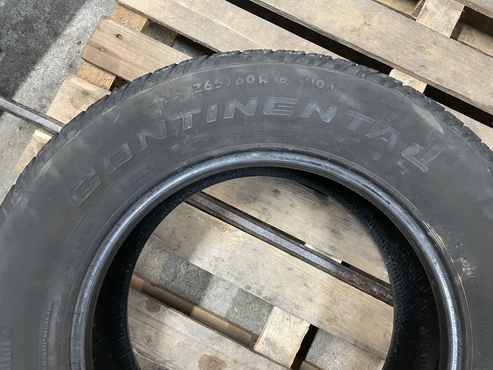 4бр. 265/60/18 Continental Cross Contact, 7.5мм, ДОТ 2922