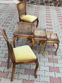 Set mese cu scaune vintage / lemn masiv / import Germania