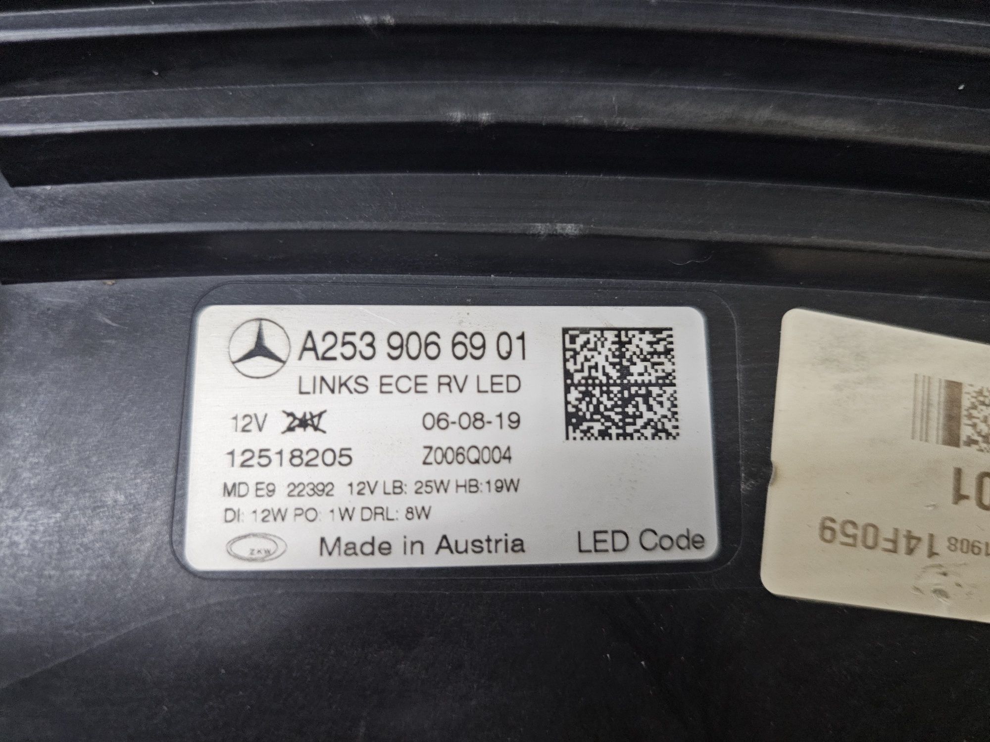 Ляв фар Mercedes GLC W253 LED lqv far мерцедес глц