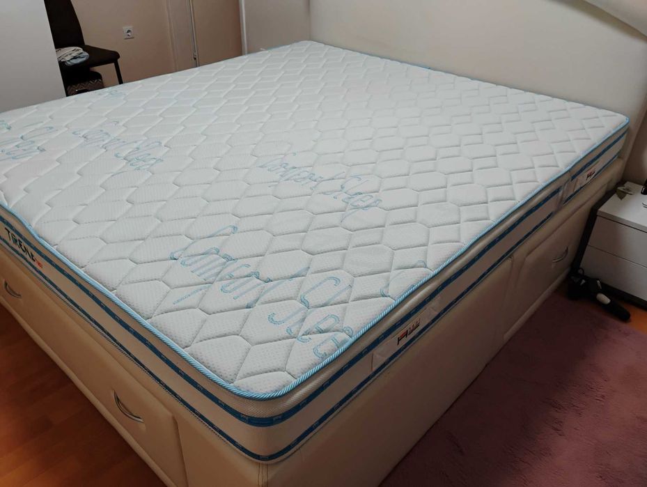 Матрак Тирена флекс 180/200 в идеално състояние, двулицев