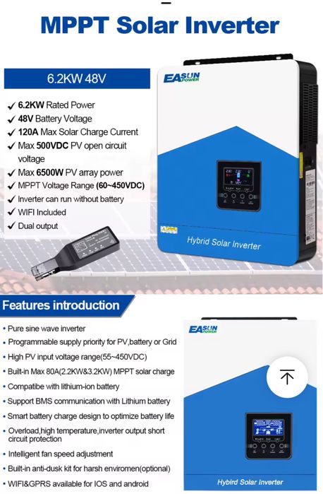 Inverter solar 6,2 kw