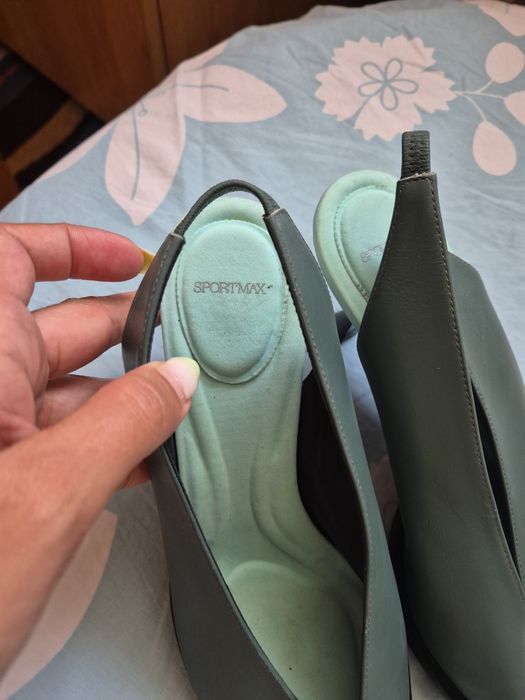 Sandaluțe Sport MaxMara cu toc mic, mărimea 38