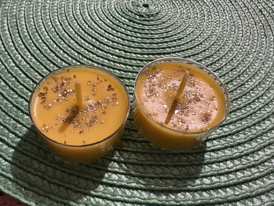 Lumanari mici galbene 4 bucati