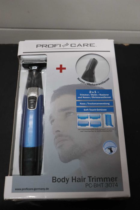 Електрическа самобръсначка тример ProfiCare, PC-BHT 3074, Мокро и сухо