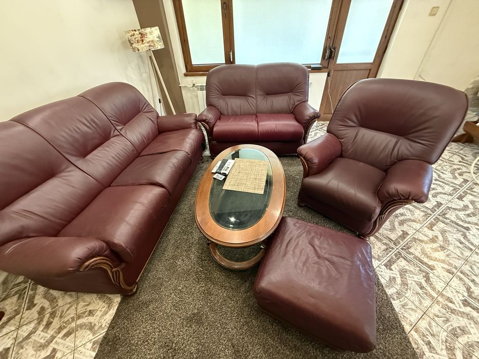 Кожена холова гарнитура