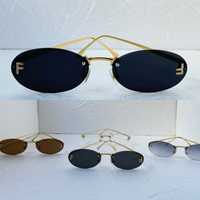 Дамски слънчеви очила елипса овални  черни кафяви сини прозрачни