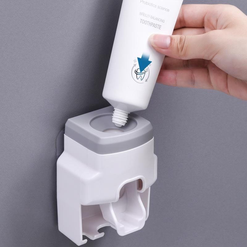 2 в 1 автоматичен дозатор за паста за зъби  и държач
