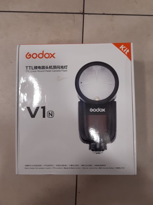 Bliț Godox V1N TTL cu Cap Rotund Nou