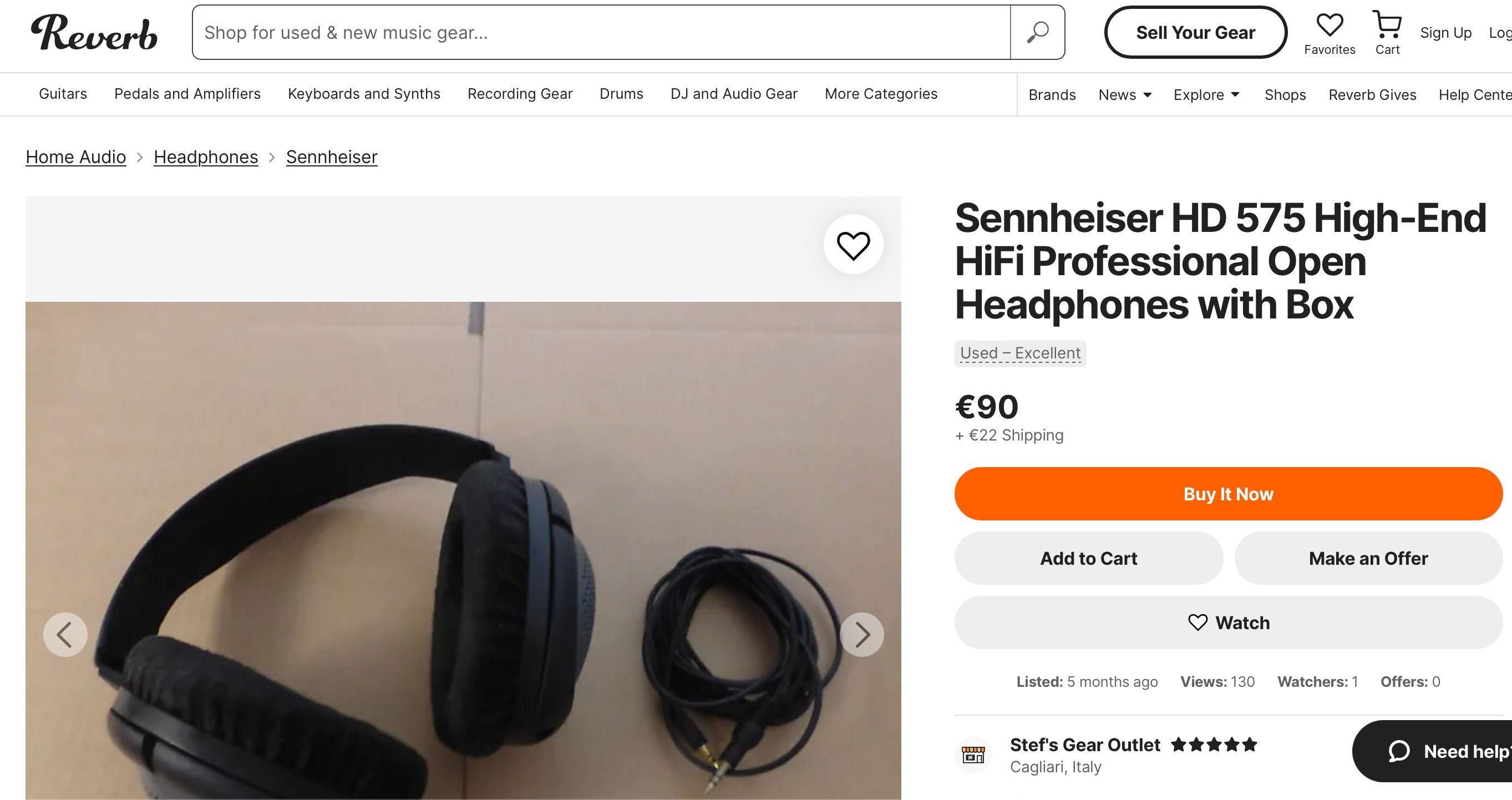 Слушалки висок клас Sennheiser HD 575 High-End HiFi Professional