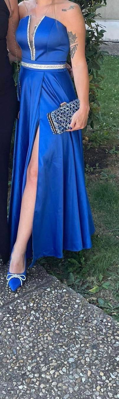 Синя дълга рокля Lorreti