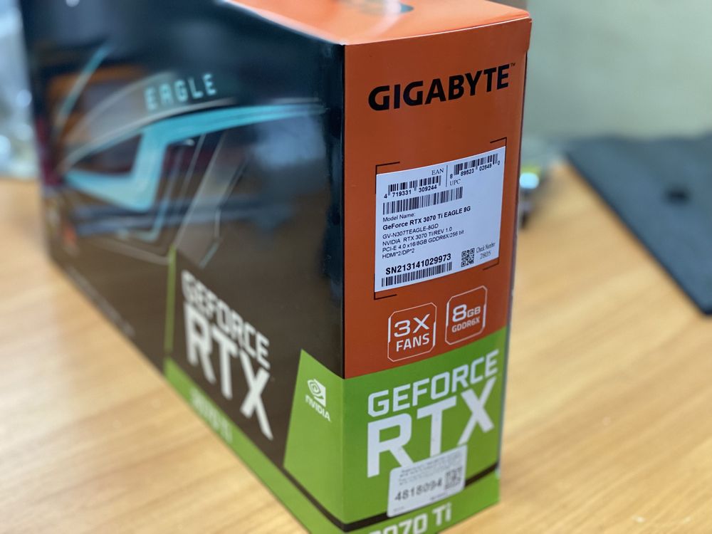 Продам видеокарту Gigabyte RTX 3070Ti Eagle 8Gb