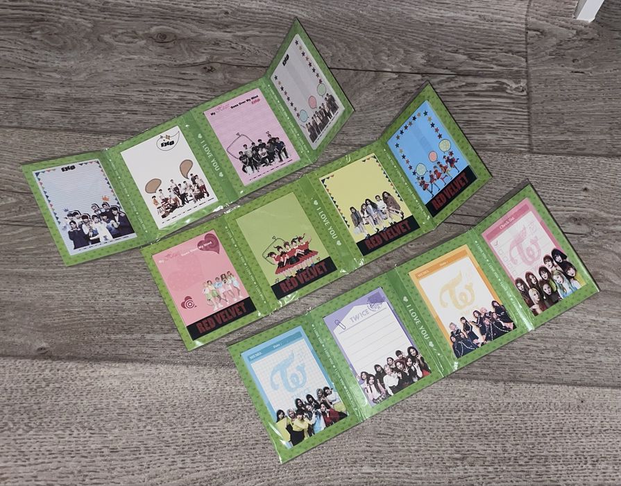 sticky notes cu kpop ( exo , red velvet , twice )