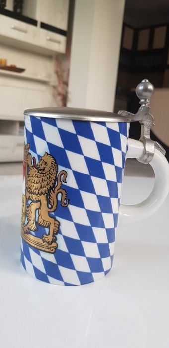 Немска керамична халба-0,6 л. Бавария