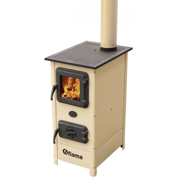 Semineu cu plita din fonta Fiama SD HERA, pe lemne putere 6 kW