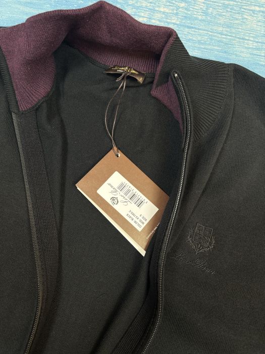 Bluza fermoar hanorac fara gluga Loro Piana Premium s-xxl