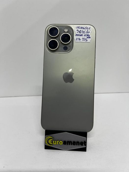 Telefon mobil Apple iPhone 15 Pro Max, 1TB, 5G Baterie 93% -I-