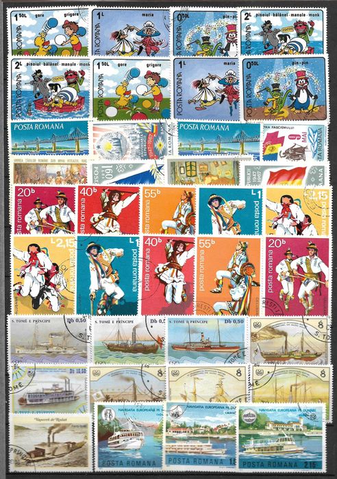 Un super clasor plin cu timbre, filatelie 4 file = 8 pagini format A4