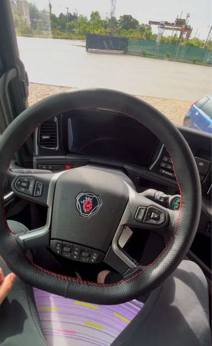 Imbrac volane, husa volan din piele