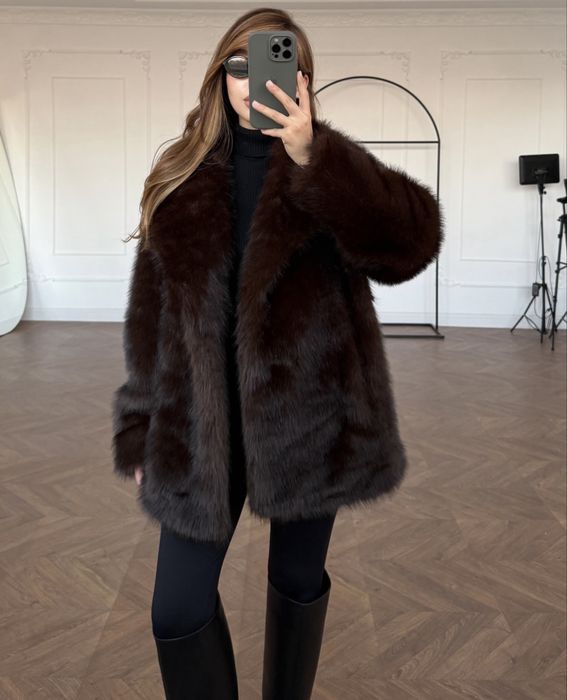 Эко шуба из искусственного меха