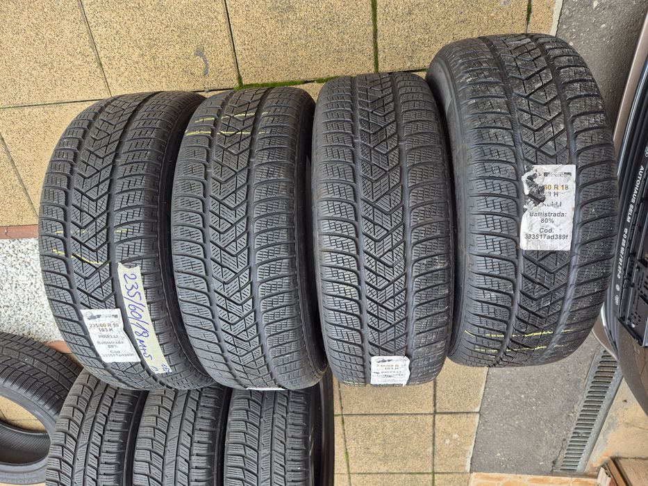 Vând cauciucuri 235/60/18 M+S set complet//Pirelli// 7mm