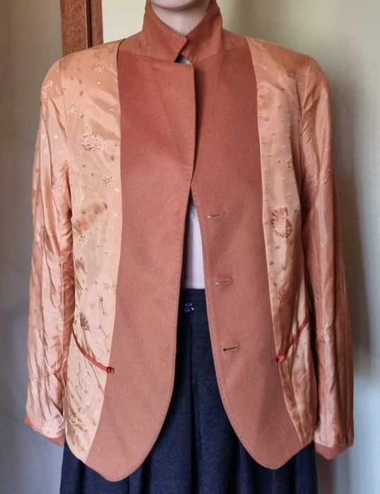 Blazer/sacou Windsor, angora 60%, lana 40%, bej camel, marimea m-l
