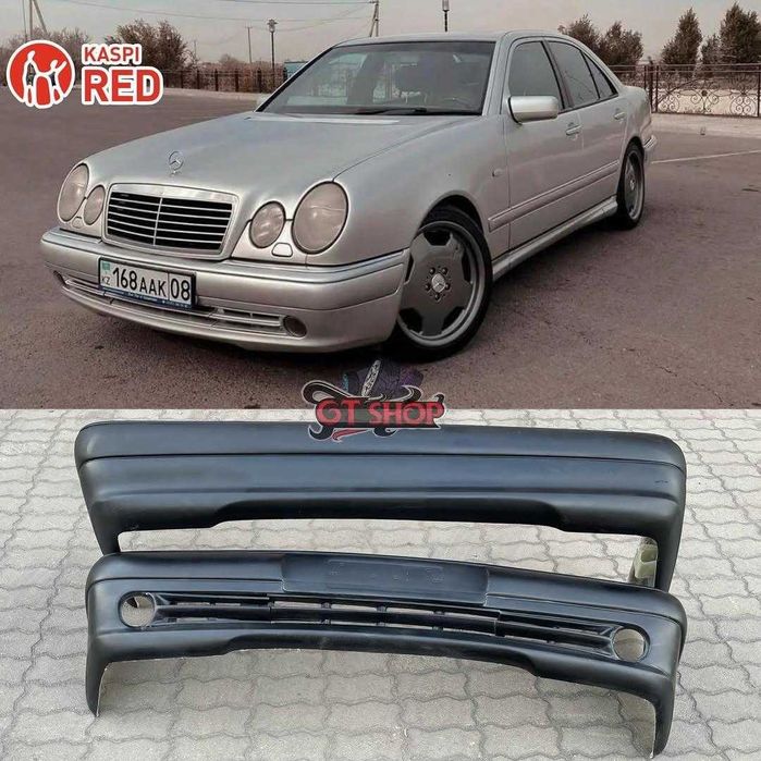 Бампер Mercedes W210 дорест E50 стиль Передний Задний бампер, пороги