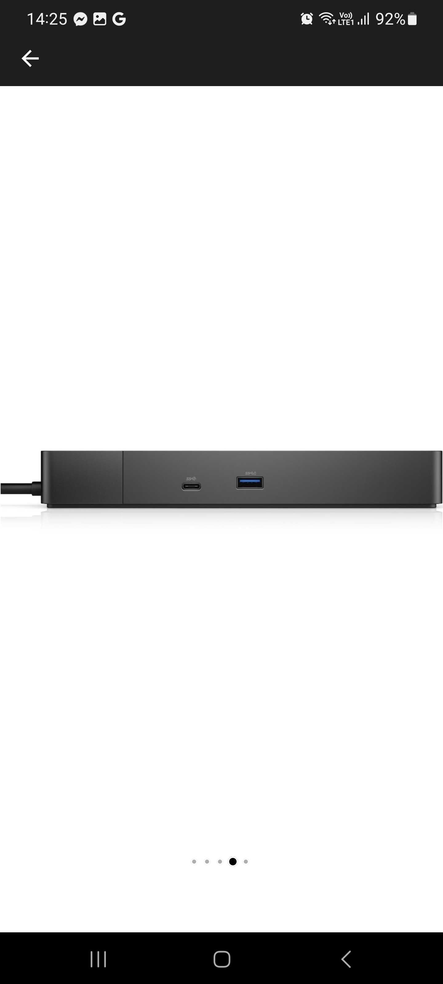 Docking station Dell WD19S, USB-C, 130W, Gigabit Ethernet