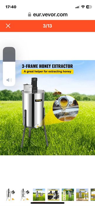 Центрофуга за пчеларство сепаратор за мед, екстрактор