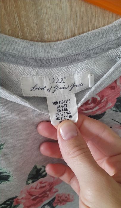 rochie h&m fata fetita de 4-6 ani trandafiri fluturasi rochita fata