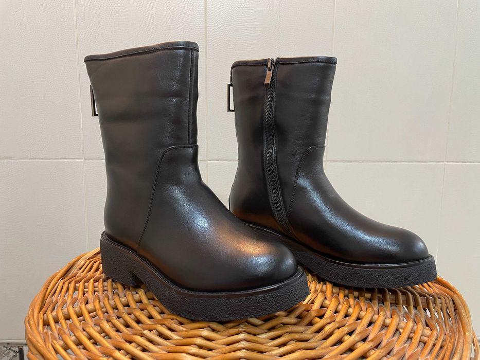 Женские Зимние сапоги Barborrylia — натуральная кожа и мех, 35,36