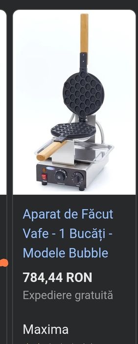 Aparat Bubble Waffle Industrial Wafe Vafe Clatite Pancakes