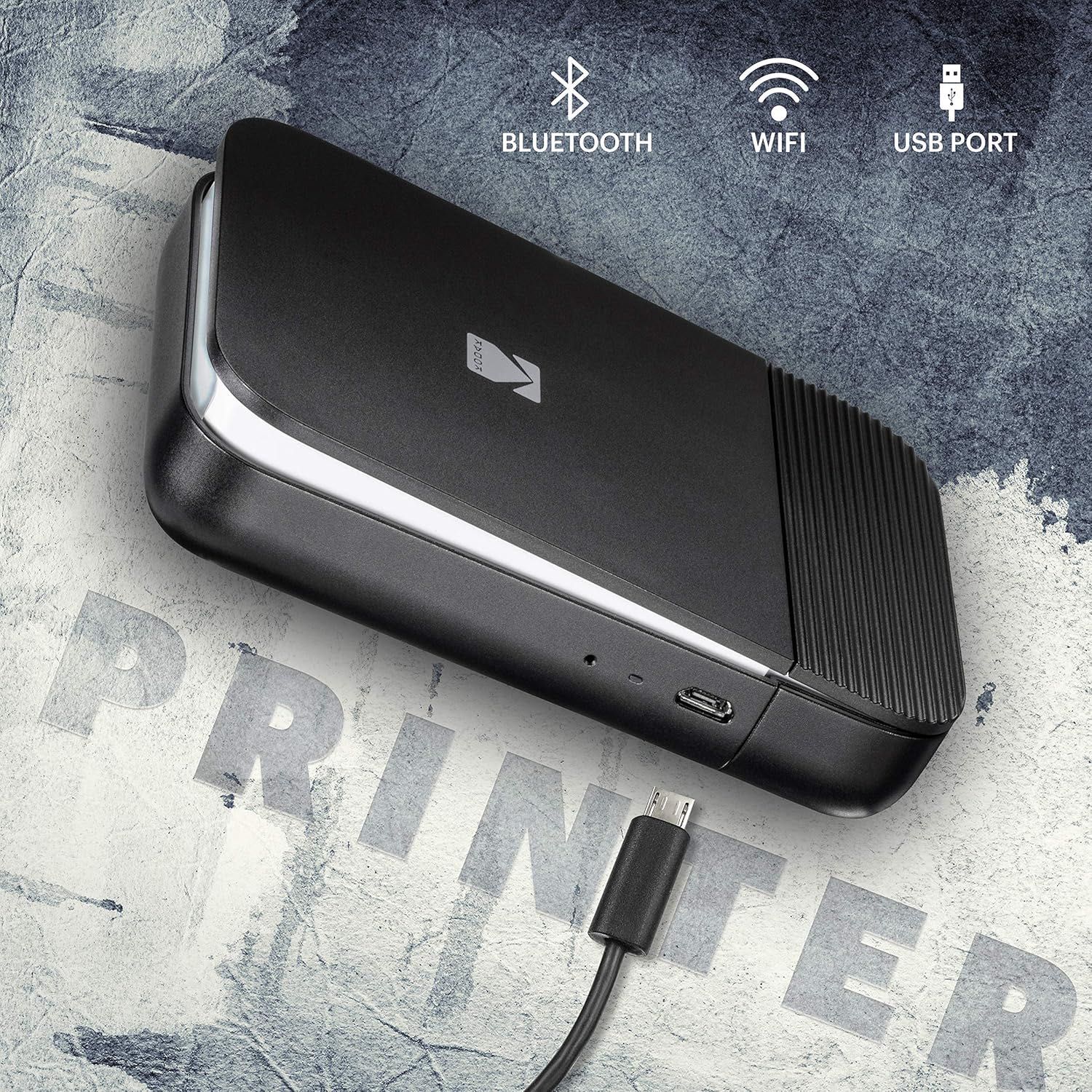 Imprimanta digitala instantanee KODAK SMILE,negru,sigilat